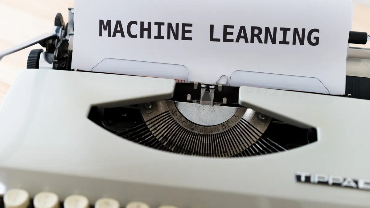 Typewriter with paper reading machine learning