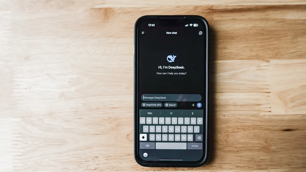 Disclose AI written content on your blog: best practices and language examples — Smartphone Displaying AI Chatbot Interf