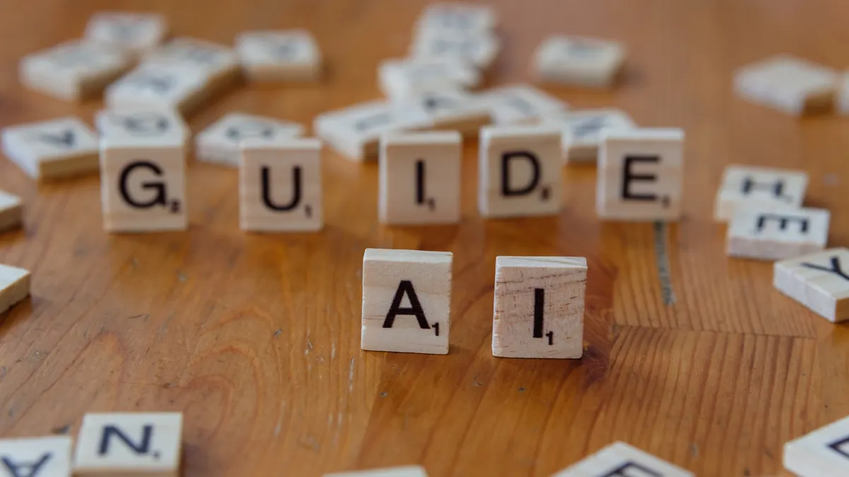 Editing AI-generated content for voice and accuracy: a blogger's checklist — Guide and AI Text Blocks on Wooden Surface