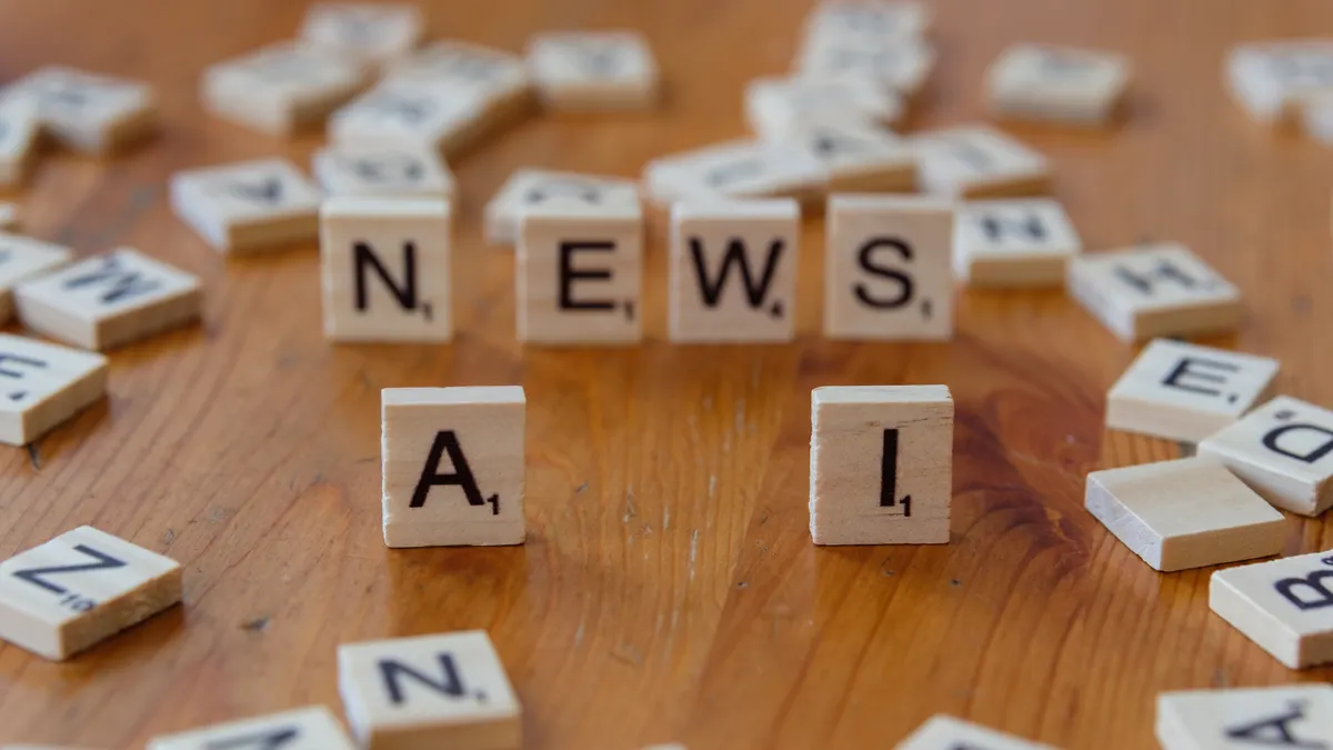 Writesonic review for bloggers: real-world test of blog drafting and SEO features — AI News Concept with Scrabble Letter